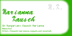 marianna kausch business card